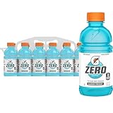 Gatorade Thirst Quencher Zero Sugar Sports Drink, Glacier Freeze, 12oz Bottles, 12 Pack, Electrolytes for Rehydration