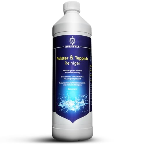 Burgfels 1l Polsterreiniger Konzentrat, Teppichreiniger Mittel | duftneutral | für Nasssauger,...
