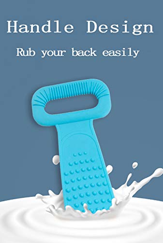 Silicone Back Scrubber,Back Scrubber for Shower for Women, Back Lotion Applicator Easy Reach Washable,Loofah Back Scrubber Bath
