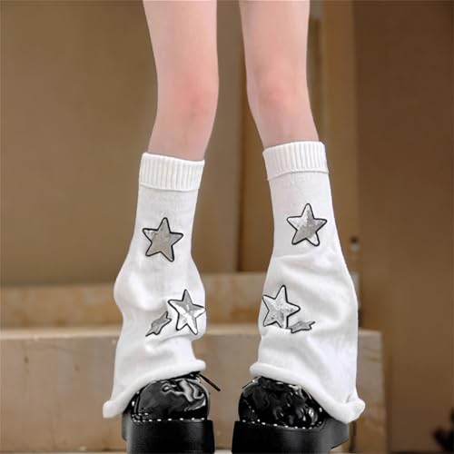 Image of Goth Leg Warmers Women Cute Y2k Harajuku Punk Rave Emo Grunge Winter