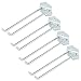 ULTECHNOVO 4 Pcs Crochets pour Panneaux Perforés Cintres pour Panneaux Perforés en Métal Panneau Perforé Étagères Crochets Divers Articles Supports pour Balcon Jardin Maison