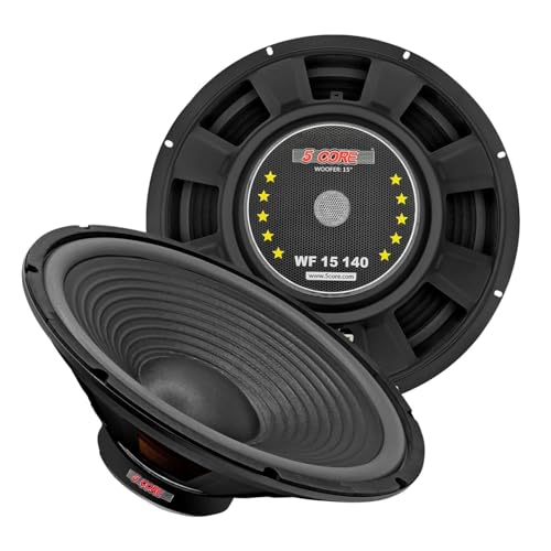 5 Core 15 Inch Guitar Speaker 450W 4 Ohm Woofer Low Distortion for Electric Guitar Cabinets Powerful