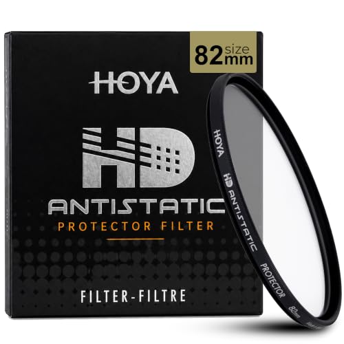 Image of HOYA 82mm HD Antistatic Protector Camera Lens Filter, Reinforced Glass