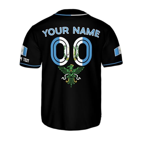 Personalized Guatemala Baseball Jersey Men, Guatemala Jersey Men, Guatemala Soccer Guatemala Jersey Baseball miniatura 6