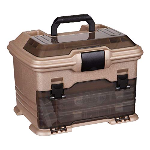 Flambeau Outdoors T4 Smoke Multiloader, caja de almacenamiento portátil para pesca y aparejos, dorado/negro