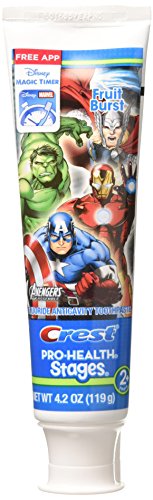 Crest Pro Health Stages Kids Toothpaste, Avengers, 4.2 Ounce, (Pack of 3)