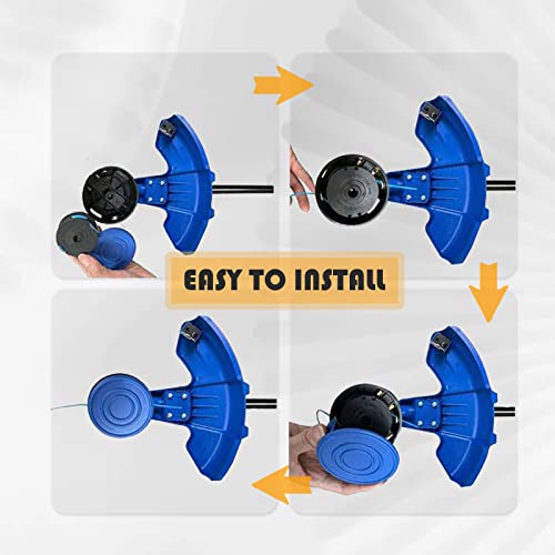 ETERMETA KST-120X String Trimmer Spool Replacement for Kobalt KST 120X-06 20Ft 0.065" Dual line String Trimmers, 6 Spools & 2 Caps - Thumbnail 6