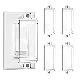 4 Pack Light Switch Cover Guard, Magnetic Light Switch Lock, Clear Wall Switch Guard for Flat Modern Switches