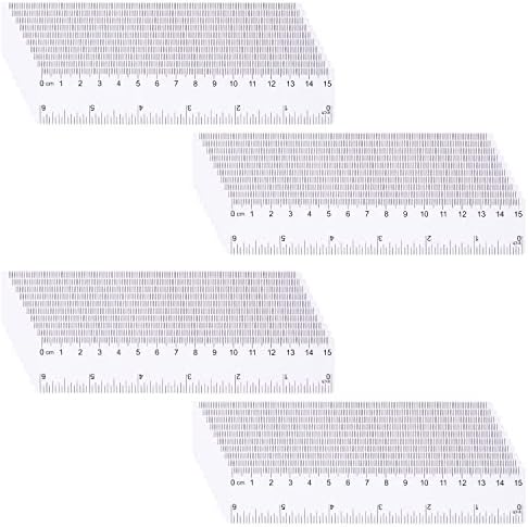 UgyDuky 20 Pack Clear Plastic Ruler 6 Inch Straight Ruler Flexible ...