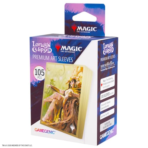 Gamegenic MTG Lorwyn Eclipsed Sleeves High Morcant, accessorio da gioco, custodie stampate a colori, finitura testurizzata, multilingue