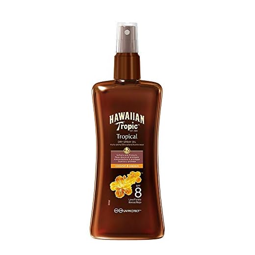Hawaiian Tropic Protective Dry Spray Oil sololja SPF 8, 200 ml, 1 st