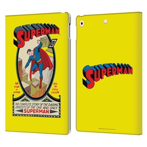 Étui iPad 10.2 compatible Apple protection portefeuille cuir Superman Head Case Designs