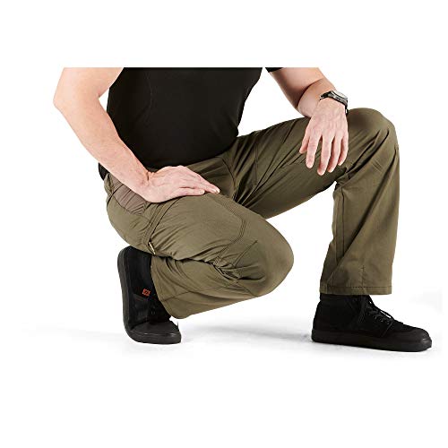 5.11 Tactical Men's Apex Cargo Work Pants, Flex-Tac Stretch Fabric, Gusseted, Teflon Finish, Style 74434 Ranger Green #TOP5