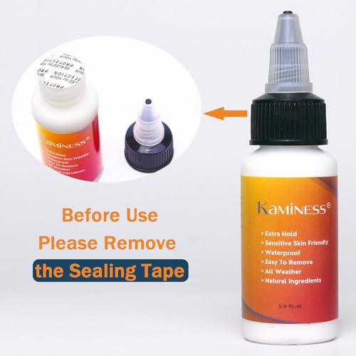 Lace Glue for Wigs Waterproof Super Hold, Transparent Wig Glue for Lace Front Wigs, Lace Wig Adhesive, Invisible Wig Bonding Glue Latex Free, Perspiration Resistant (1.3OZ) - Image 5