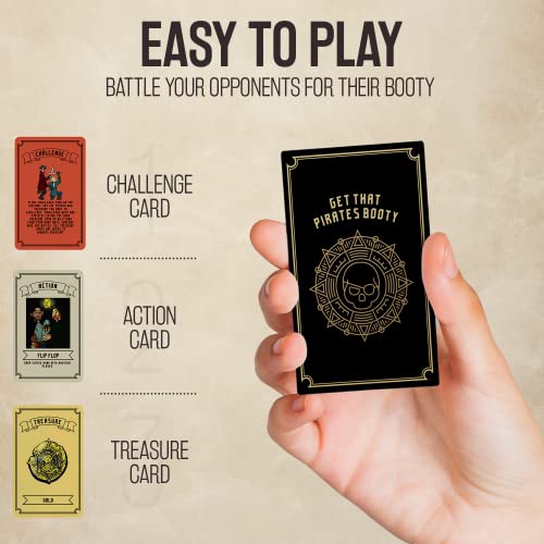 Get That Pirate's Booty Card Game, Fun 2-6 Player Family-Friendly Card Game For Adults, Teens, & Kids A Fun Pirate Themed Game And Good Stocking Stuffers Gift Ideas #TOP7