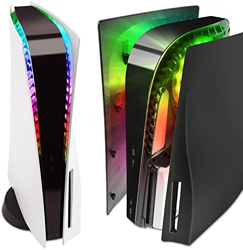NICEMOVIC LED Light for PS5 Console, Playstation 5 LED Lights DIY Decoration Accessories, Game Sound/Music Sync, RGB 8 Colors 400 Lights Effects with USB/APP Control and 40Key IR Remote