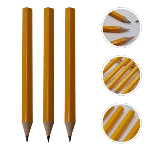 50 lápices hexagonales de madera para dibujo y escritura miniatura 5