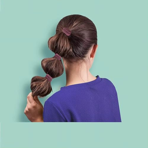Image of GITGRNTH Soft Cotton Hair Ties for Women - No Damage Elastic Hair Bands - Durable Rubber Band for Women - Ideal Ponytail Holders - Comfortable Hair Accessories - Gentle on All Hair Types - Perfect for Thick and Thin Hair - Scrunches for Women - Kids Hair Rubber Band