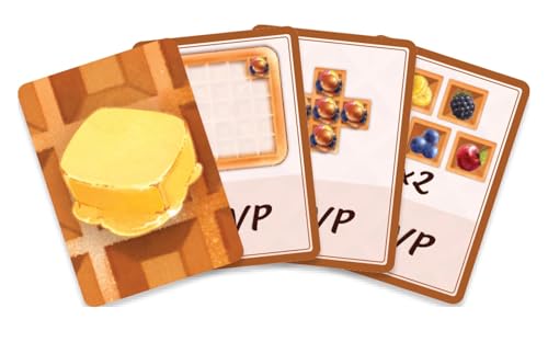 AEG Waffle Time | Draft Fruit Toppings & Whipped Cream, Create Patterns Spread Syrup | Abstract Strategy Breakfast Board Game | 1-4 Players | Ages 10+ - Image 7