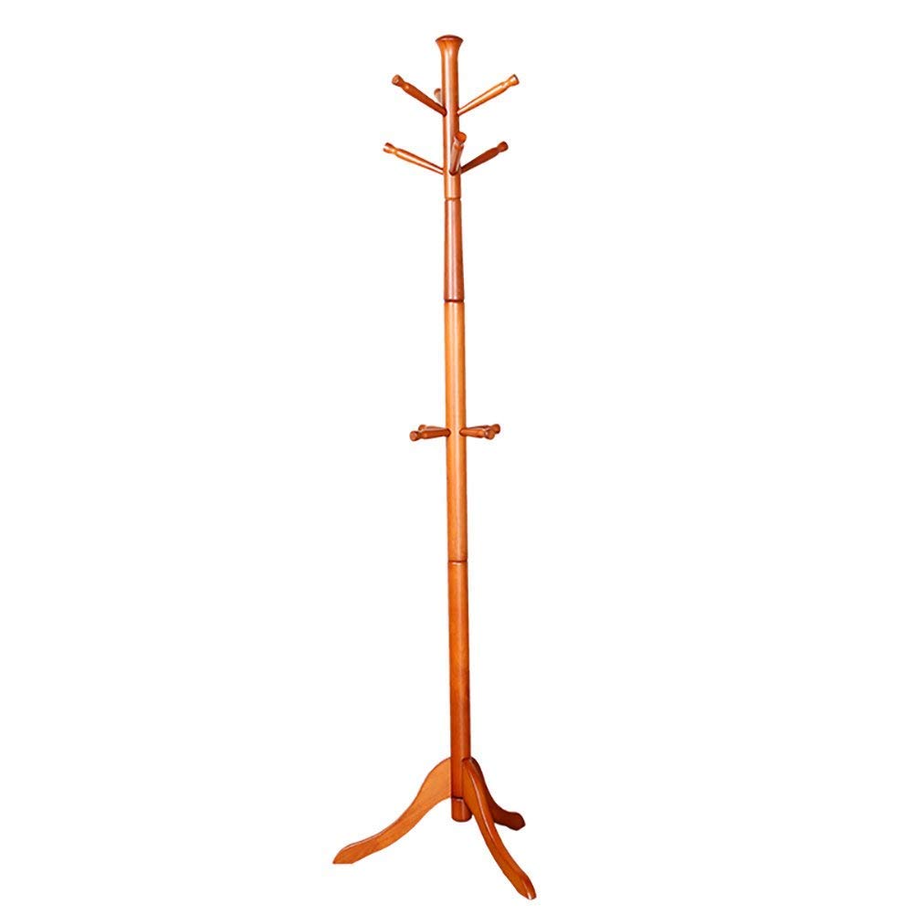 Porte-manteau en bois massif de style épuré pour entrée et chambre