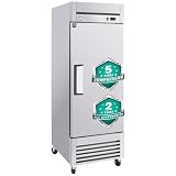 COOLCHEF 23 Cu Ft 27-Inch Single-Door Commercial Reach-In Refrigerator