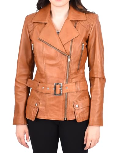 Veste en cuir cintrée pour femme résolvant le manque de structure des manteaux