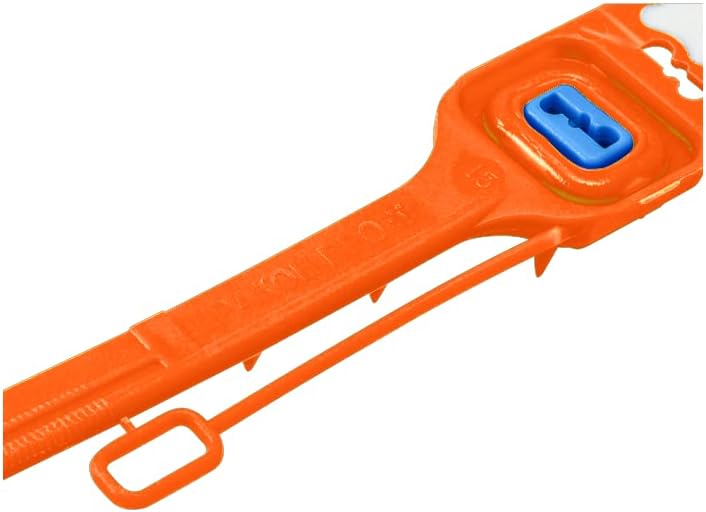 SECUREMENT® Dragon M plastic seal Container Seal Tag Security Seals Courier Tag Small Size Safety Grip Seal Pull Tight seal (ORANGE, 100)