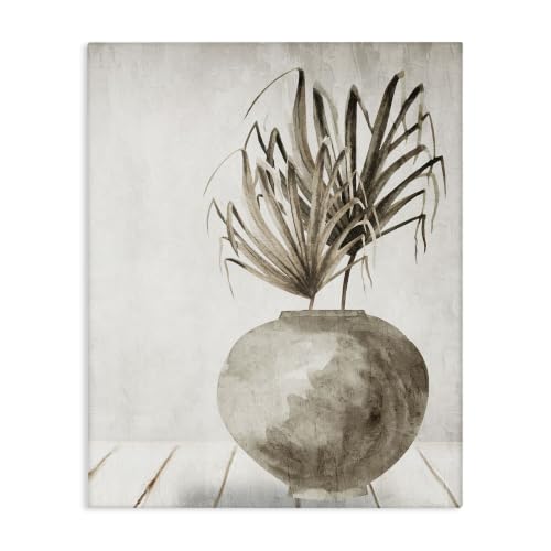 Stupell Industries Neutral Palms Still Life, 16 x 20 Inch Canvas Wall Art