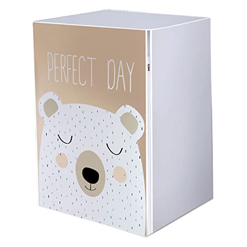 jojofuny 1個 洗濯機カバー 透明 ポータブル洗濯機と乾燥機 カスケード食器洗い機 保護 リトラクタブル 日焼け止めドライヤーカバー 防水ドライヤーカバー 防水ワッシャーカバー ペバ 白い