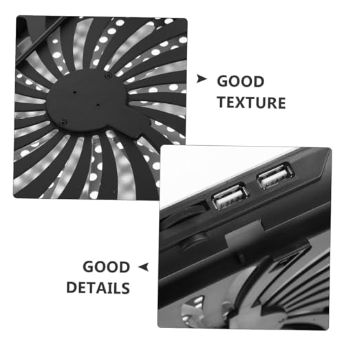Base refrigerante para laptop con ventiladores y puertos USB miniatura 3