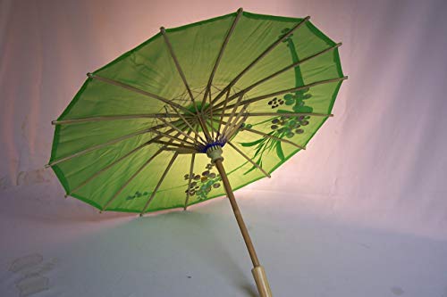 AAF Nommel Sonnenschirm 002, Dekoschirm aus Kunstfaser, Wasserfest in grün aus Bambus – Bild 4