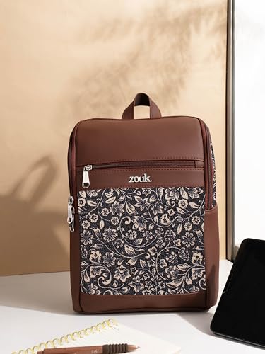 Image of ZOUK Amalia Daypack |Padded Tablet Compartment | Adjustable Straps | Water-Resistant | Men and Women | Daily Use | Lightweight |Smart & Compact |Comfortable & Stylish