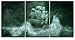 wall26 - 3 Piece Canvas Wall Art - Ghost Ship in The Sea - Modern Home Decor Stretched and Framed Ready to Hang - 16"x24"x3 Panels
