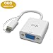 Produktbild ICZI USB C auf VGA 1080P, vergoldet, USB 3.1 Type C auf VGA Signalübertragung, Video für MacBook Pro 2016, Microsoft Lumia 950/950XL / Google Chromebook Pixel und andere USB-C-Geräte weiß
