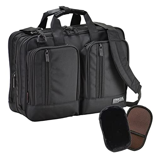 平野鞄 ビジネスバッグ リュック 3way メンズ B4 マチ拡張 分割収納 出張 通勤 横幅41cm +オリジナルムートングローブ