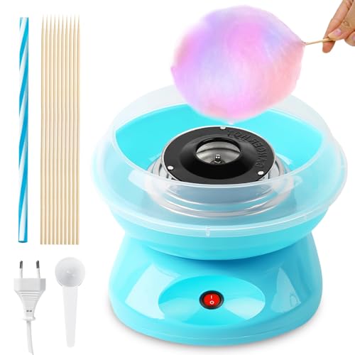 Zuckerwatte Maschine, Zuckerwattemaschine Für Zuhause, 450W 220V, Leistungsstarke Cotton Candy Machine mit Stäbchen und Messlöffel, Perfekt Für Kinderpartys und Geburtstage