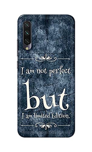Image of Printed Hard Back Cover Case for Mi A3 Back Cover (I Am Not Perfect I Am Limited Edition) -1803