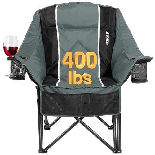 Oversized Camping Chair for Adults - Heavy Duty 400 lbs
