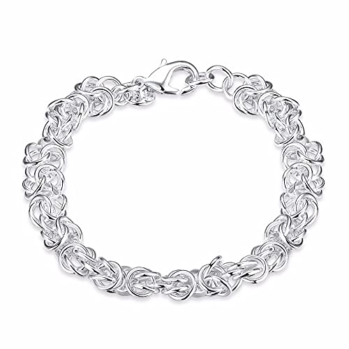 Bracelet fin pour hommes idée cadeau idéale longueur 20cm fermoir mousqueton