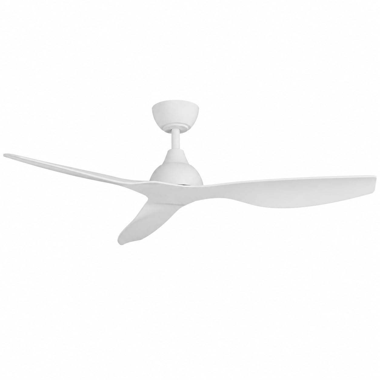 VENTILADOR DE TECHO SIN LUZ SILENCIOSO ASPAS 132CM BLANCO 30 W | 6 Velocidades | Ultra silencioso | Función Verano-Invierno | Temporizador | 3 Aspas | 132 de Diámetro | Motor DC