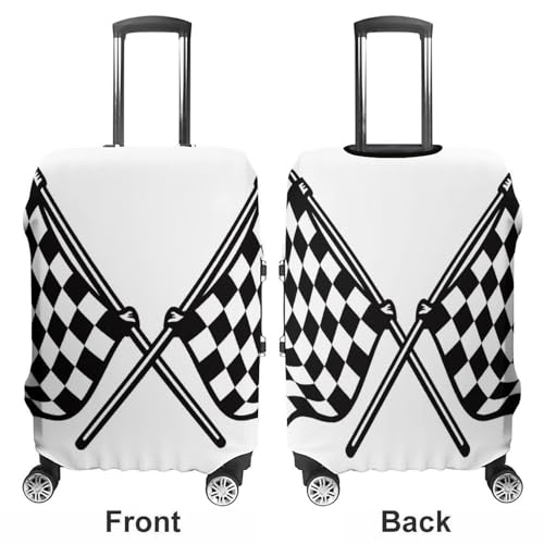 Housse de protection pour valise style drapeau de course pour vos vacances