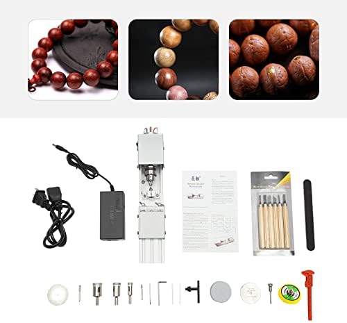 Mini Lathe Machine Tool, Mini Metal Lathe DIY Woodworking Wood Lathe Milling Machine Grinding Polishing Beads Drill Rotary Tool, Seven Speeds Can Be Adjusted, For Punching, Engraving, Sanding (White) 5 Mini Lathe Machine Tool, Mini Metal Lathe DIY Woodworking Wood Lathe Milling Machine Grinding Polishing Beads Drill Rotary Tool, Seven Speeds Can Be Adjusted, For Punching, Engraving, Sanding (White)