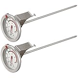 SRMAN PráCtico TermóMetro Pavo para FreíR Carne 8 Pulgadas Sonda Esfera 2 Pulgadas Acero Inoxidable para Barbacoa Parrilla Olla SartéN Hervidor 50 ℉ -550 ℉(2 Pieza) Filtro Cartucho VacíO