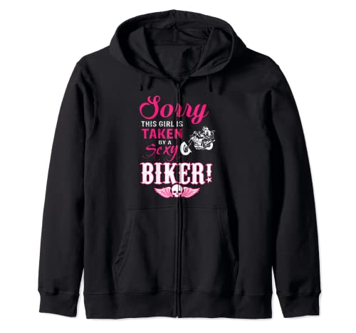 Sorry this Girls is Taken by a Sexy Biker - Camiseta de motociclista Sudadera con Capucha
