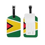 DEZIRO Étiquette de Carnaval pour Bagages Motif Drapeau du Guyana