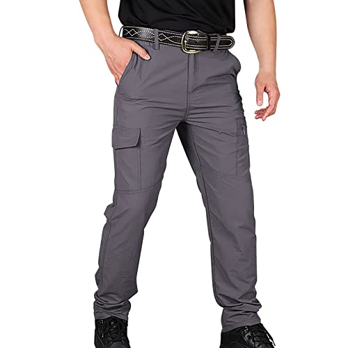 Men's Stretch Cargo Tactical Pants Water Resistant Ripstop Cargo Trousers Outdoor Lightweight EDC Work Hiking Pants4