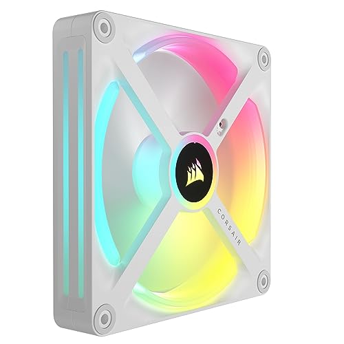Corsair iCUE Link QX140 RGB à Dôme Magnétique de 140mm Ventilateur - Blanc