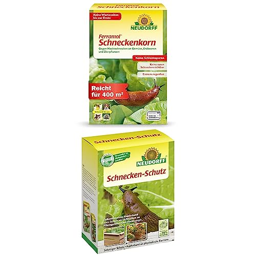 Neudorff Ferramol Schneckenkorn 2Kg plus Schnecken-Schutz, selbstklebendes Kupferband zum Schutz vor Schnecken Neudorff Ferramol Schneckenkorn 2Kg plus Schnecken-Schutz, selbstklebendes Kupferband zum Schutz vor Schnecken