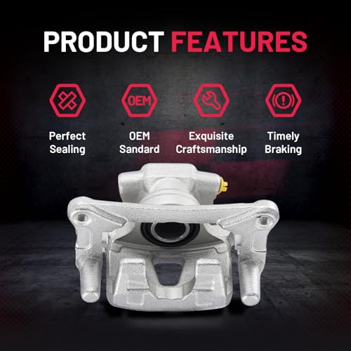 Image of BDFHYK 19-B2932 19-B2933 Rear Disc Brake Caliper Assembly Compatible with Mitsubishi Endeavor 2004-2008 /2010-2011 3.8L V6, GAS 2pcs