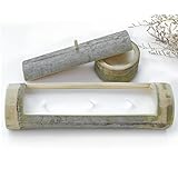 Pure Natural Bamboo Jar Candles, Handmade Natural Wind Scented Candles, Farmhouse Bamboo Candle Deco